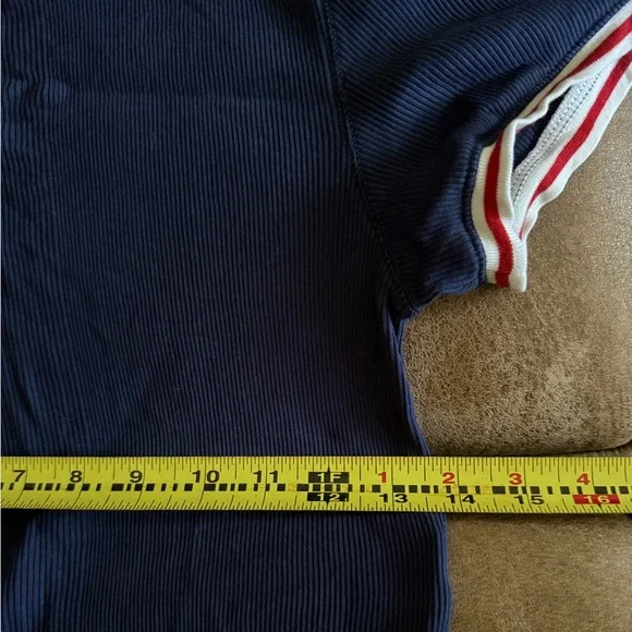 Ralph Lauren Polo Navy Shirt with Red and White Accents - Picture 6 of 6